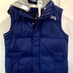 Fashion Bug Blue and Gray Puffer Jacket